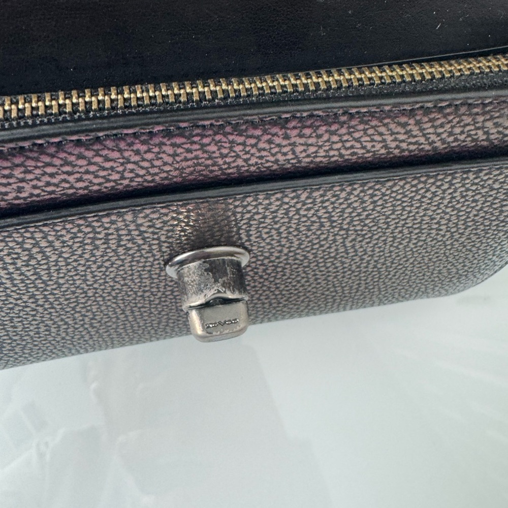 Coach Iridescent Multicolor Genuine Leather Clutch / Large Wallet - Picture 5 of 14